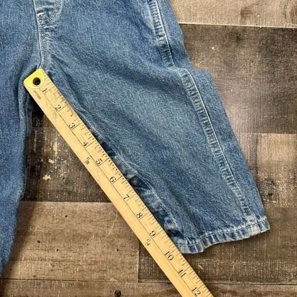 Vintage Osh Kosh Baby Bgosh Overalls Toddler Size 12 Months Blue Denim Vestbak - Picture 5 of 6
